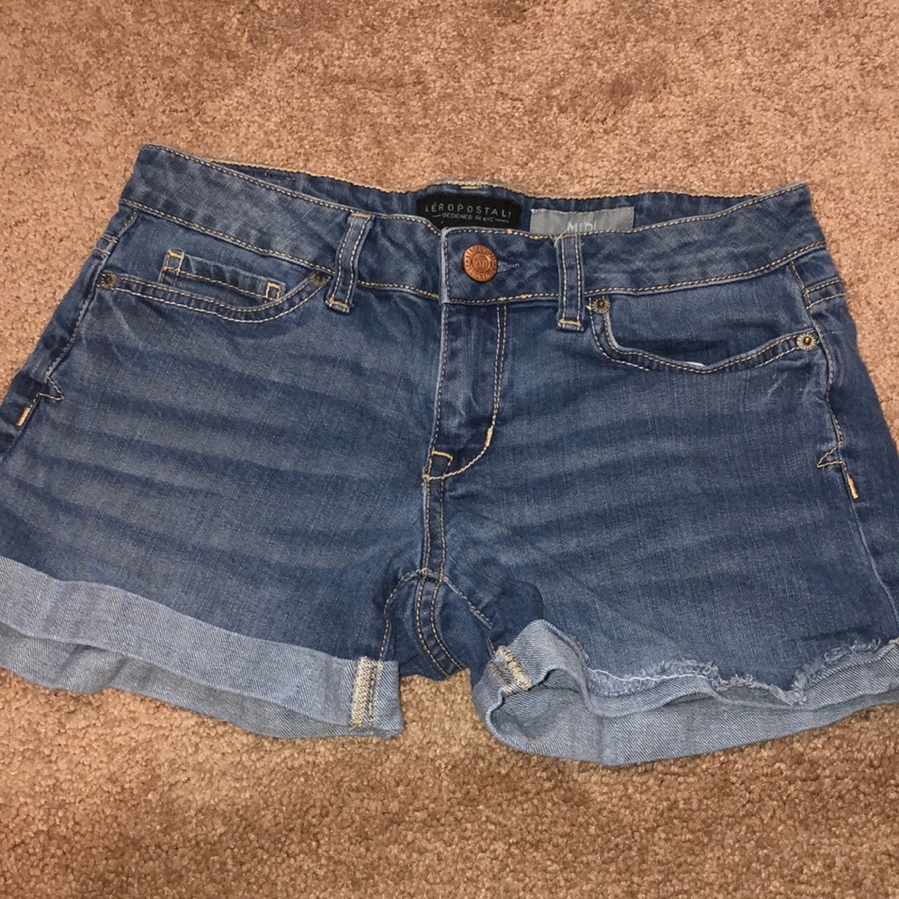 Aeropostale Midi Denim Shorts